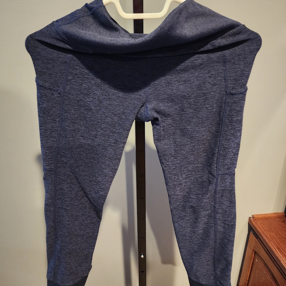 Kirkland Signature Heathered Navy Blue Leggings - Picture 2 of 3